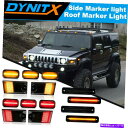 サイドマーカー 2003年から2009年のHummer H2 14PCS LED CAB ROFEランニングライトサイドマーカーランプスモーク For 2003...