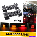 サイドマーカー 赤いアンバーLEDキャブルーフライトマーカールーフトップランプハマーH2 H2 SUT 2003-2009 Red Amber LED Cab ...