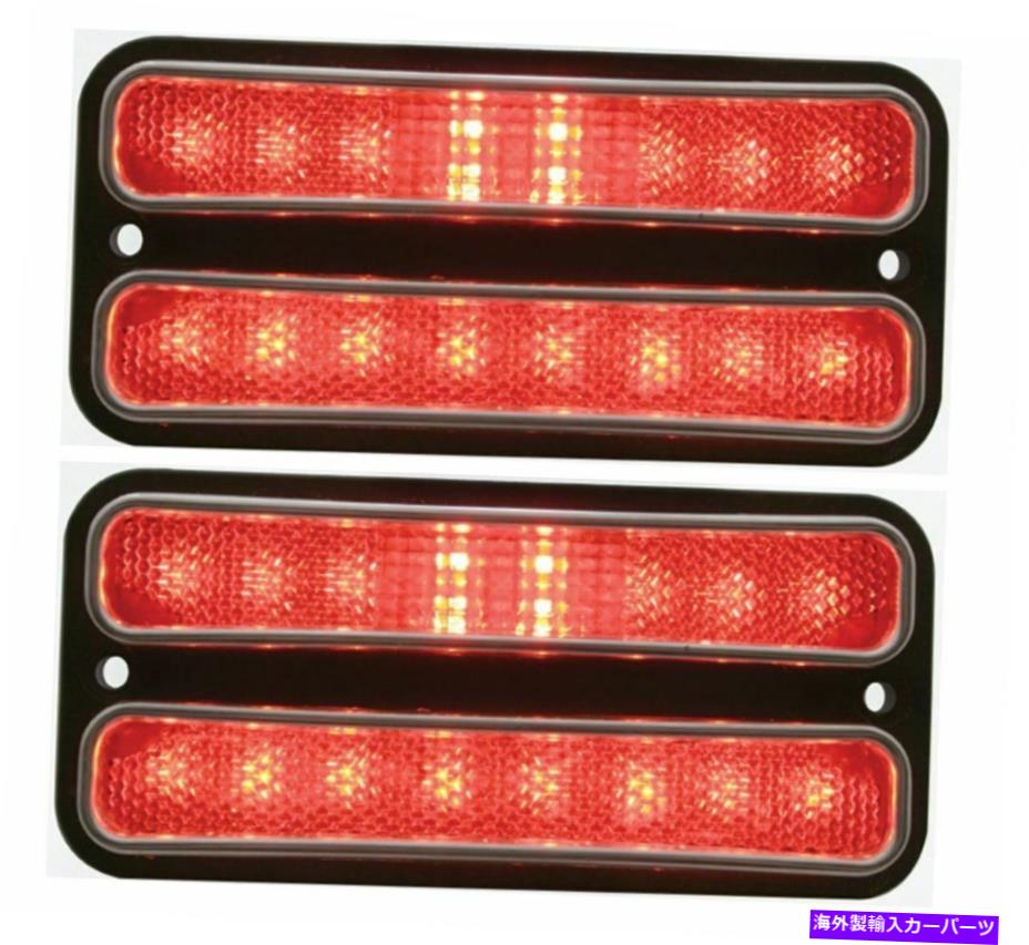 ɥޡ ʥƥåɥѥեåLEDåɥꥢɥޡ饤ȥå968-1972ܥ졼ԥååץȥå United Pacific LED Red Rear Side Marker Light Set 968-1972 Chevy Pickup Truck