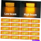 サイドマーカー 20xアンバー6 "21 LEDサイドマーカークリアランスターンライトトレーラートラックキャンピングカー12V 20x Amber 6" 21 LED Side Marker Clearance turn Lights Trailer Truck Camper 12V