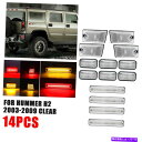 サイドマーカー 14PCS LED CAB ROFOランニングライトサイドマーカーランプキット2003年?2009 HummerH2 14pcs LED Cab...