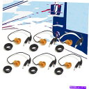 サイドマーカー 6 PCSユニバーサルアンバープラスチックハードワイヤードピーターソン176KA LEDサイドマーカーライト 6 Pcs Universal Amber Plastic Hard Wired Peterson 176KA LED Side Marker Light