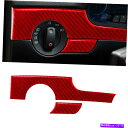trim panel 2PCSレッドカーボンファイバーヘッドライトスイッチパネルカバーアウディA4 S4 2005-2008用トリム 2Pcs Red Carb...