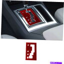 trim panel クライスラー300 2005-2007レッドカーボンファイバーインテリアギアシフトパネルカバートリム For Chrysler 300 2...