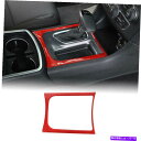 trim panel 2015-2020ダッジ充電器のギアシフトパネルトリム、ソフトレッドカーボンファイバー Gear Shift Panel Trim for...