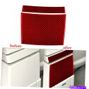 trim panel BMW X3 E83 2004-2010レッドカーボンファイバーリアコンソールパネル装飾トリム2PCS For BMW X3 E83 20...