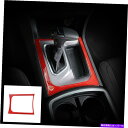 trim panel ドッジチャージャーのセンターコンソールギアシフトパネルトリムカバー2015-20レッドカーボン Center Console Gear S...