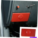 trim panel 電子ハンドブレーキパネルの装飾カバーダッジRAM 1500 10-17のトリムレッドカーボン Electronic Handbrake P...