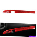 trim panel ダッジ充電器用3pcs 3Pcs For Dodge Charger 11-14 Red Carbon Fiber Inner Copil...