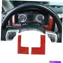 trim panel ダッジラム用のサイドダッシュボードパネルフレームトリムカバー1500 10-17レッドカーボンファイバー Side Dashboard P...