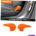 trim panel カーシート調整ハンドルカバートリムアクセサリーダッジチャレンジャー2010 オレンジ Car Seat Adjust Handle Cover Trim Accessories For Dodge Challenger 2010 Orange