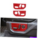 trim panel フォードF150 2015+レッドカーボン用の電気シート調整パネルトリム装飾ステッカー Electric Seat Adjustment ...