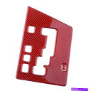 trim panel Dodge Challenger 08-14に適したレッドカーボンファイバーギアシフターパネルトリムステッカーフィット08-14 Red ...