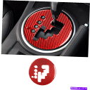 trim panel Mazda MX-5 Miata 2009-2015の赤いカーボンファイバーギアシフトパネルカバートリム Red Carbon Fiber...