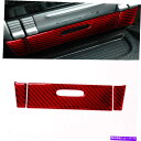 trim panel ポルシェカイエンのための3PCS2003-2010レッドカーボンファイバータバコライターパネルトリム 3Pcs For Porsche C...