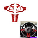 trim panel BMW Z4 03-08のオーディオコントロールパネル付きレッドカーボンファイバーステアリングホイールボタン Red Carbon Fib...