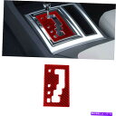 trim panel クライスラーのレッドカーボンファイバーインテリアギアシフトパネルカバートリム300 2005-2007 Red Carbon Fiber ...
