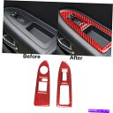 trim panel ダッジチャレンジャーのための赤いカーボンファイバーウィンドウリフトスイッチパネルカバートリム08-14 Red Carbon Fiber ...