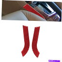 trim panel ホンダアコードセダン03-07レッドカーボンファイバーギアシフトパネルサイドカバートリム For Honda Accord Sedan 0...