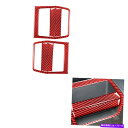 trim panel 6PCSレッドカーボンファイバードアプッシャーパネルカバーダッジチャレンジャー2008-14のトリム 6Pcs Red Carbon Fi...