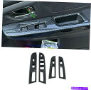 trim panel カーボンファイバースタイルのウィンドウスイッチパネルカバースバルWRX / STI 2014-2019のトリム Carbon Fiber Style Window Switch Panel Cover Trim For Subaru WRX / STI 2014-2019(2)