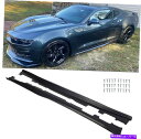 楽天Us Custom Parts Shop USDMtrim panel ZL1スタイルサイドスカートロッカーパネルGen6 2016-22 Camaro SS＆RS Black ZL1 Style Side Skirt Rocker Panel Extension For Gen6 2016-22 Camaro SS&RS Black