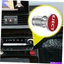 クロームカバー 車のアクセサリー「排出」プッシュボタンデザインシガレットライタープラグカバーソケット Car Accessories Eject Push Button Design Cigarette Lighter Plug Cover Socket