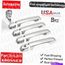 クロームカバー 2010-2019 Toyota 4Runner Chrome Door Heandth Cover Trims Smart Sensor 8PCSなし For 2010-2019 Toyota 4Runner Chrome Door Handle cover Trims NO Smart Sensor 8PCS