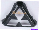 クロームカバー Mitsubishi Outlander Sportの2020 ASX RVRカーボンフロントグリルロゴフレームカバー 2020 for Mitsubishi Outlander Sport ASX RVR carbon Front Grille Logo Frame Cover