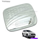 クロームカバー クロム燃料油タンクキャップカバーフィットミツビシパジェロモンテロスポーツ2016 17 V.2 Chrome Fuel Oil Tank Cap Cover Fits Mitsubishi Pajero Montero Sport 2016 17 V.2(2)