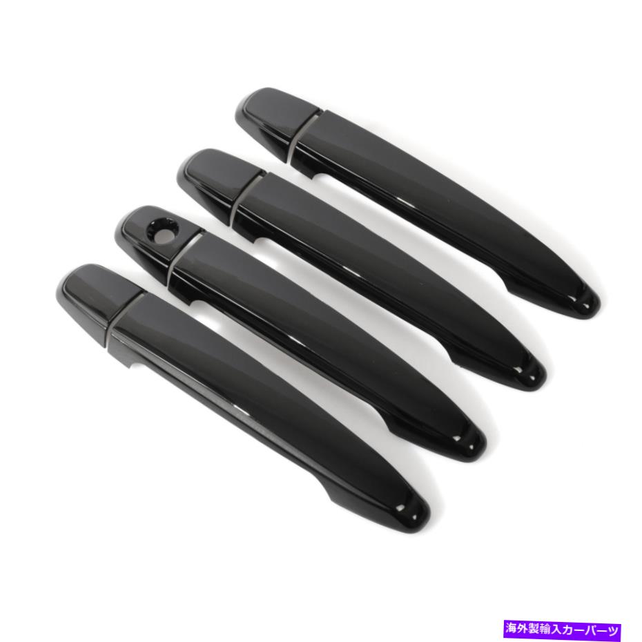 クロームカバー グロスブラックドアハンドルカバー05-11アバロン03-10 4runner 07-11カムリのトリム Gloss Black Door Handle Covers Trims For 05-11 Avalon 03-10 4Runner 07-11 Camry