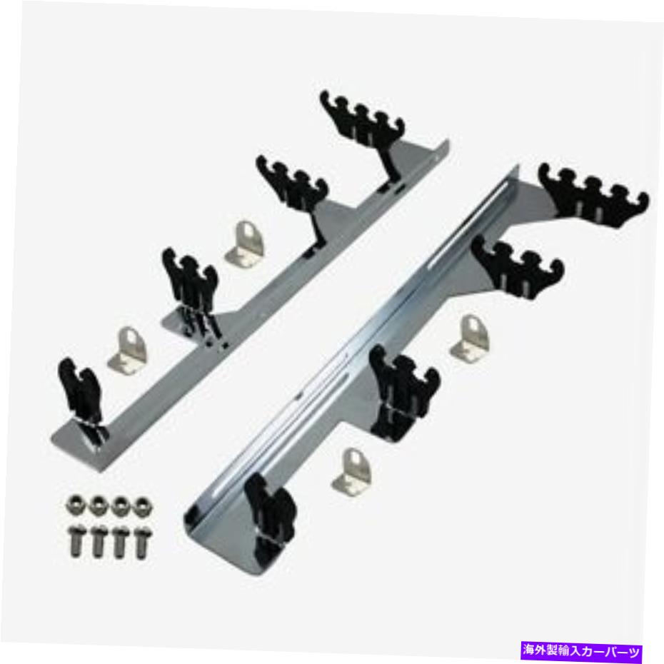 クロームカバー クロムスパークプラグワイヤー分割線形織機分離器V8バルブカバーポンティアックオール..