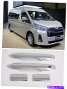 クロームカバー ABSクロムサイドドアハンドルカバートリムトヨタハイセス2019-2020の4PCS ABS Chrome Side Door Handle Cover Trim 4pcs For Toyota HiAce 2019-2020(2)