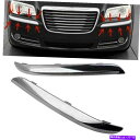 クロームカバー ペアフロントバンパーサイドカバークライスラー300アクセント2011-2014 Chromeのペア Pair Front Bumper Side...