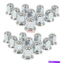 クロームカバー クロムメタルラグナットカバー、2 "(h)、33mm、プッシュオン(20パック) Chrome Metal Lug Nut Covers, 2"(H), fits 33mm, push on (20 Pack)
