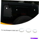 クロームカバー クロムテールゲートリアガラスドアの装飾カバージープラングラーJKパーツのトリム Chrome Tailgate Rear Glass Door Decor Cover Trim For Jeep Wrangler JK Parts