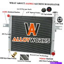 Radiator 2005-10の3列アルミニウムラジエータージープグランドチェロキー司令官6.1L V6 V8 3 Row Aluminum Radiator For 2005-10 Jeep Grand Cherokee Commander 6.1L V6 V8(2)