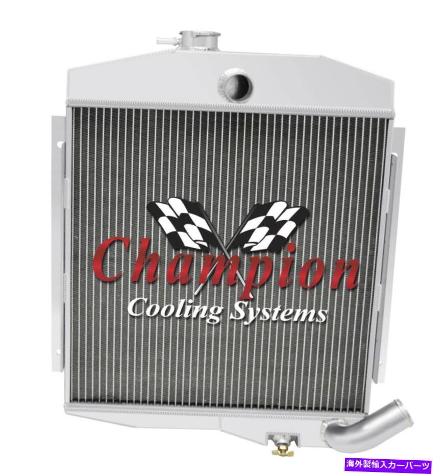 Radiator 3列のウエスタンチャンピオンラジエーター1965-1971ジープCJ5ビュイックV6エンジン＃CC6571 3 Row Western Champion Radiator for 1965 - 1971 Jeep CJ5 Buick V6 Engine #CC6571