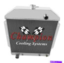 Radiator 3列のパフォーマンスチャンピオンラジエーター1949-1953 Ford Cars Ford V8 Engine 3 Row Performa...