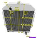 Radiator 1949年から1953年のフォードカーシボレーエンジンの3列のパフォーマンスチャンピオンラジエーター 3 Row Performance Ch...