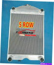 Radiator 5ROWアルミニウムラジエーター1928-1952 FORD 2N/8N/9NトラクターW/Flathead V8 700HP 5ROW Aluminum Radiator For 1928-1952 Ford 2N/8N/9N Tractor W/Flathead V8 700HP