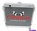 Radiator 1971年の3列のウエスタンチャンピオンラジエーター1972 Fargo B300 Van V8エンジン#CC511 3 Row Wester...