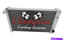 Radiator 3列RNチャンピオンラジエーター1969-1972シボレーコルベットビッグブロックv8 Eng 3 Row RN Champion Radiator for 1969 - 1972 Chevrolet Corvette Big Block V8 Eng