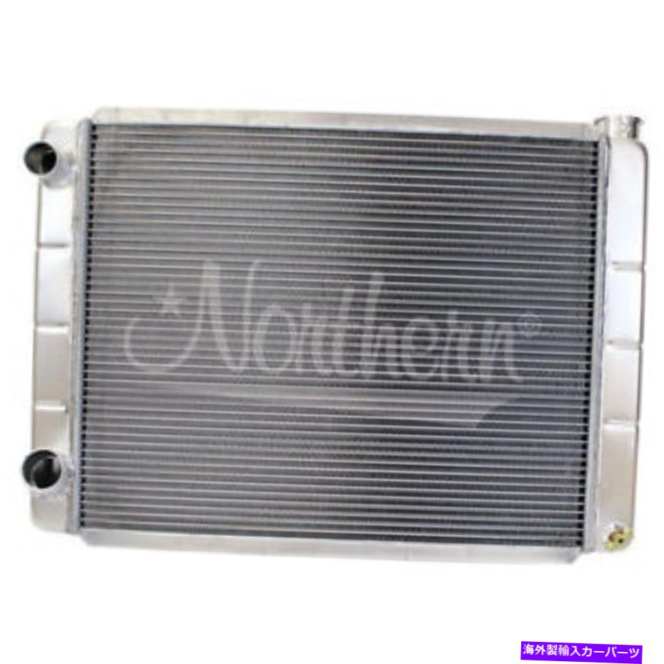 Radiator ノーザン209625アルミニウムレーシングラジエーターフォードモーパー28 "x 19"左ダブルパス Northern 209625 Aluminum Racing Radiator Ford Mopar 28" x 19" Left Double Pass