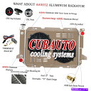Radiator 3row Radiator Shroud Fan&Relay for 1985-1997 Ford F250 F350 F150 Bronco...