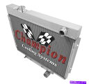 Radiator 1964 65 66フォードSMブロックV8エンジンチャンピオン3列コアミョウバンラジエーター 1964 65 66 Ford Sm Block V8 Engine Champion 3 Row Core Alum Radiator(2)