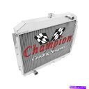 Radiator 1968-1974 AMXラジエーターチャンピオン3列アルミニウム交換用クール700馬力へ 1968-1974 AMX Radiator Champion 3 Row Aluminum Replacement Cools to 700hp