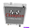 Radiator 1964 1965フォードファルコンアルミニウム3列チャンピオンラジエーターDPI 259 289 CI。それだけ 1964 1965 Ford Falcon Aluminum 3 Row Champion Radiator DPI 259 289 ci. only(2)