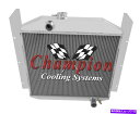 Radiator 1949 1950 1951 1952 Studebaker Pickup＃CC4952の3列のRockin Champion Radiator 3 Row Rockin Champion Radiator for 1949 1950 1951 1952 Studebaker Pickup #CC4952