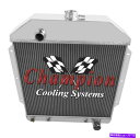 Radiator 3列ジャムチャンピオンラジエーター1949 1950 1951 1952 1953 Ford Cars Chevy Engine 3 Row ...